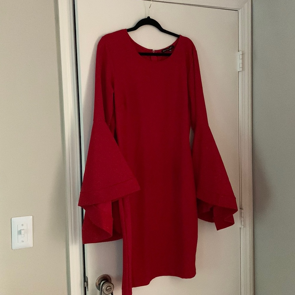 GLITTER RED DRESS